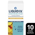 thumbnail image 2 of Liquid IV Hydration Multiplier Electrolyte Drink Mix for Everyday Hydration with Mango Pineapple with Zero Sugar 10 sticks, 2 of 8