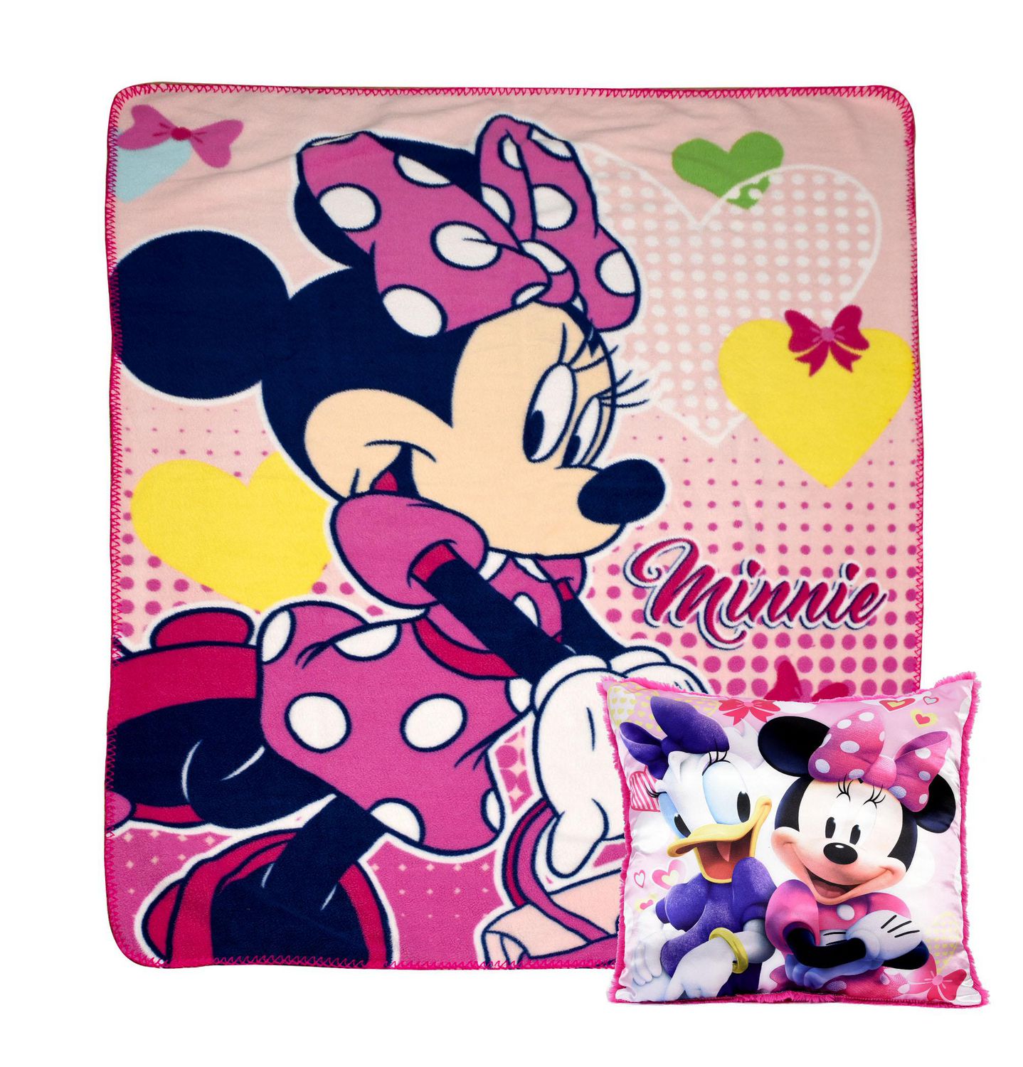 Disney Minnie Mouse Fleece Throw And Décor Cushion Set | Walmart Canada