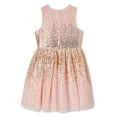 thumbnail image 2 of George Girls' Sequin Mesh Dress, 2 of 2