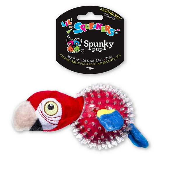 Lil' Bitty Squeakers Parrot Dog Toy