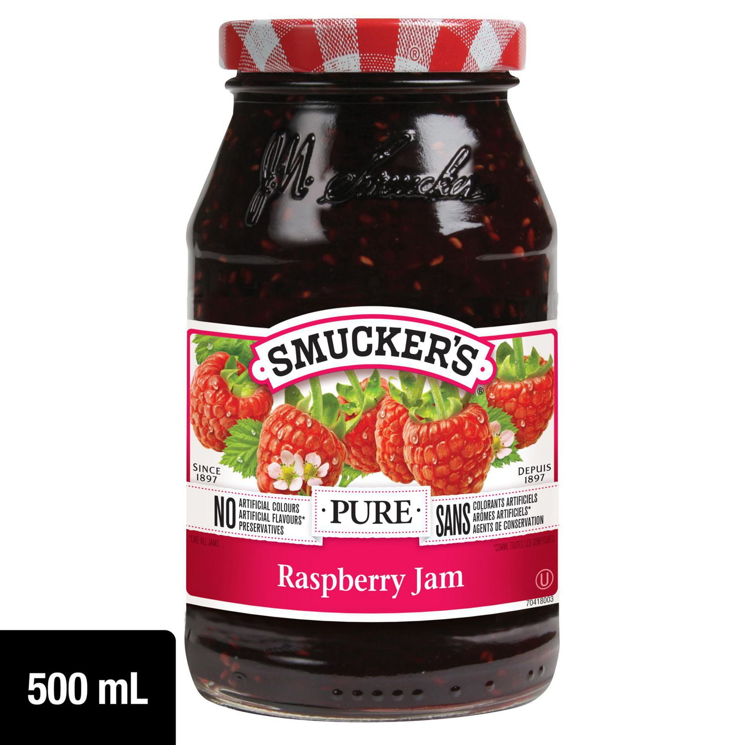 Smucker's Pure Raspberry Jam 500mL Walmart Canada