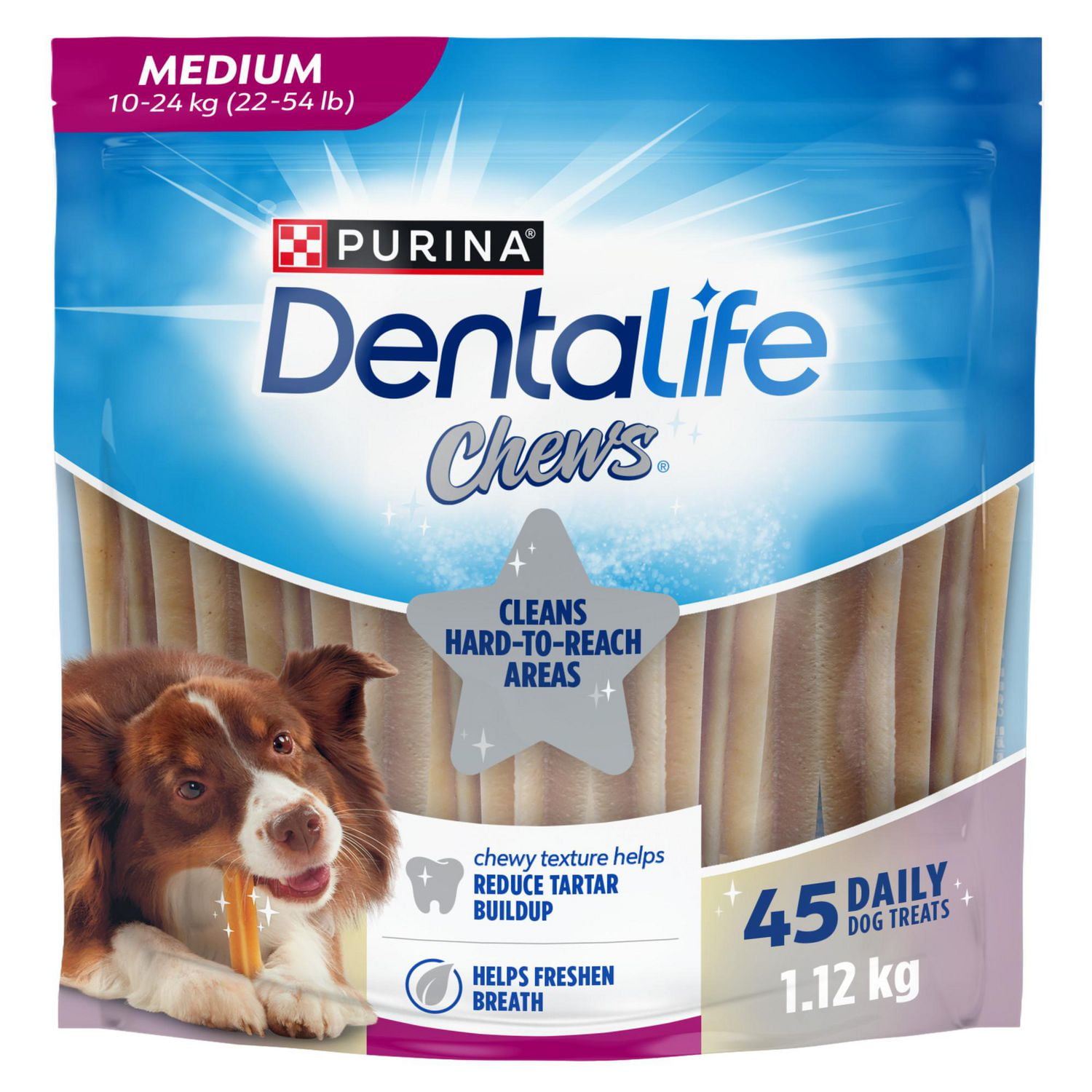 DentaLife Chews Daily Oral Care Medium, Dental Dog Treats, 248 g-1.12 kg 