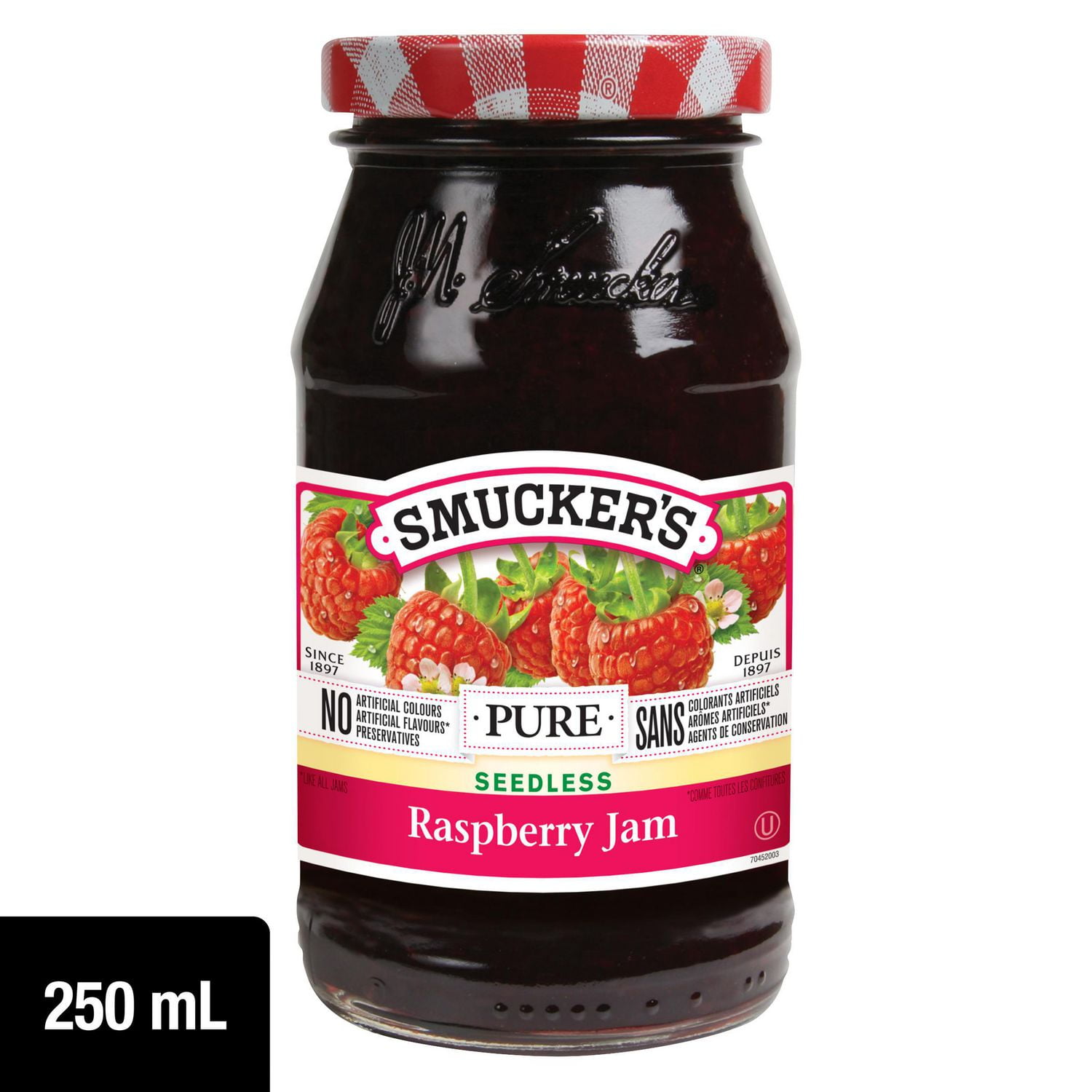 Smucker's Pure Seedless Raspberry Jam 250mL Walmart Canada