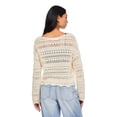 thumbnail image 3 of No Boundaries Women's Crochet Sweater, 3 of 6