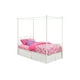 DHP White Twin Canopy Bed - image 1 of 4
