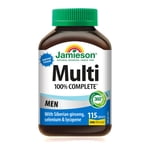 Jamieson 100% Complete Men's Multivitamin Caplets, 115 Count