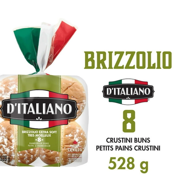 D'Italiano Brizzolo Burger Buns, 528 g