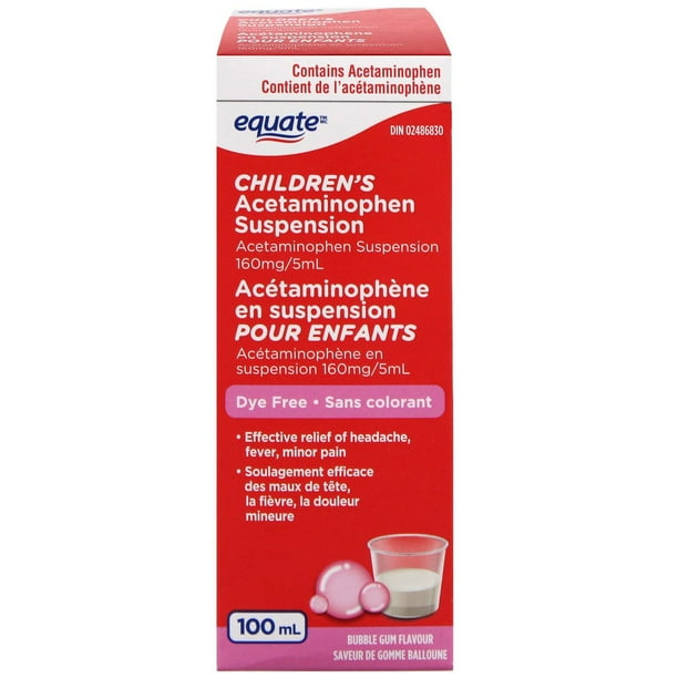 Equate Children's Acetaminophen Suspension, 100 mL Walmart.ca