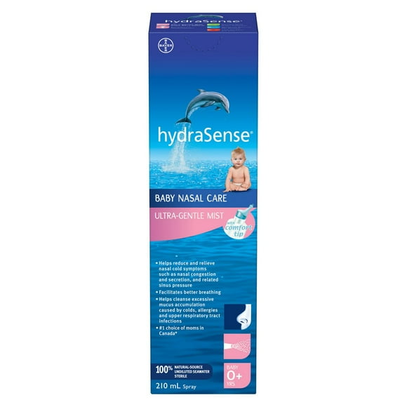 Vaporisateur pour bébés de brouillard ultra-délicat de hydraSense à soin nasal