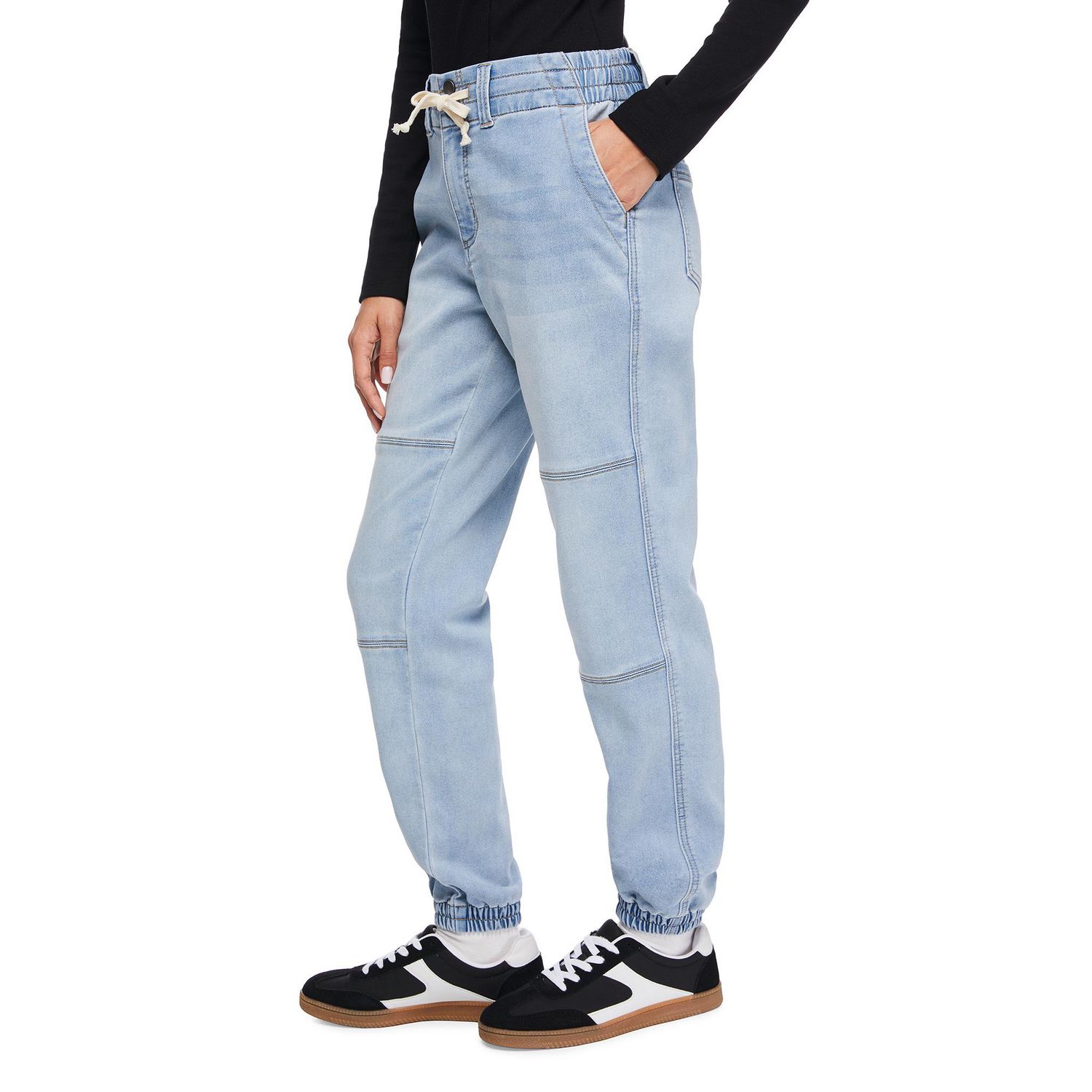 Jogger utilitaire en denim No Boundaries pour femmes