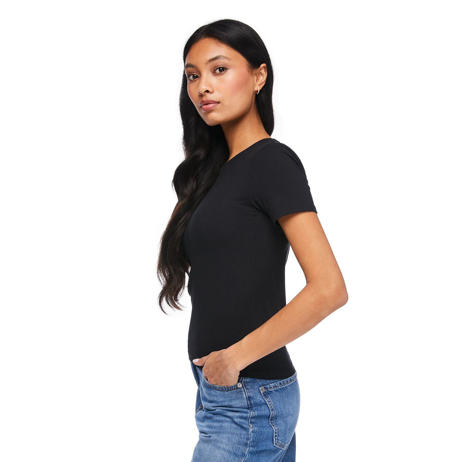 T-shirt ajusté No Boundaries pour femmes