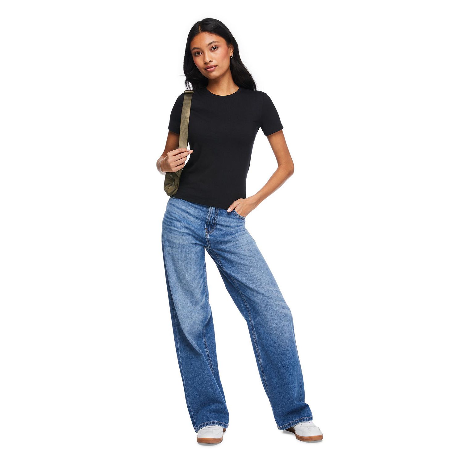 T-shirt ajusté No Boundaries pour femmes