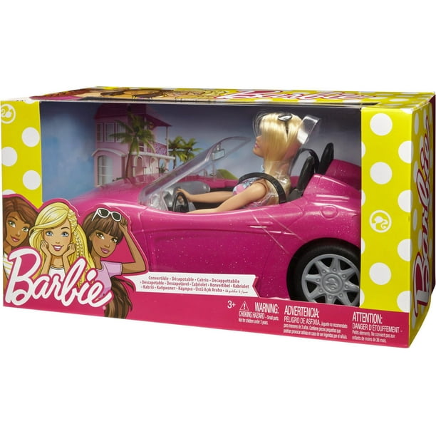 Voiture Barbie Cabriolet Rose - Accessoire poupée - Achat & prix