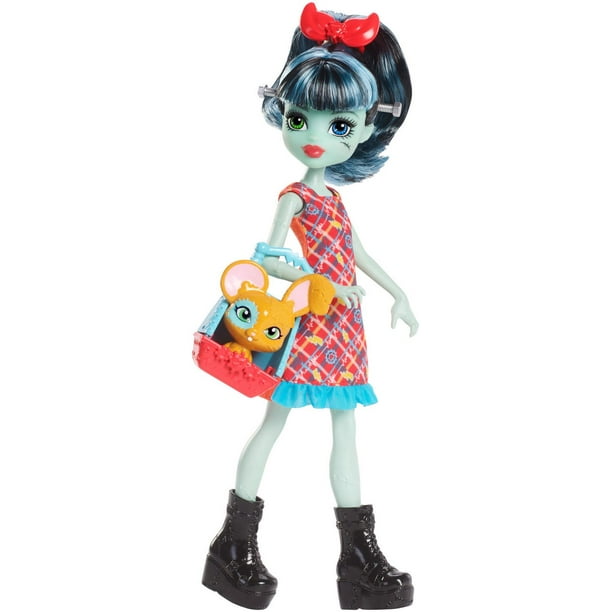 Monster High Poupée Clawdeen Wolf Avec Accessoires Et Animal De Compagnie,  Poupée Mode Articulée, Cheveux Avec Mèches Violettes, Jouet Enfant, Dès 3