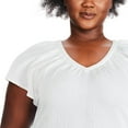 thumbnail image 4 of George Plus Women's Flutter Sleeve Top, 4 of 6