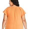 thumbnail image 3 of George Plus Women's Flutter Sleeve Top, 3 of 6