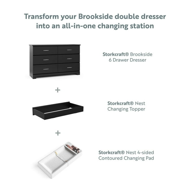 brookside 6 drawer double dresser