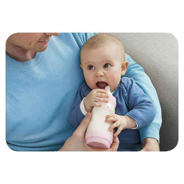 Biberon anti-coliques MAM Easy Start, 160 ml (2 unités), produits  essentiels pour nouveau-né, biberons à débit lent avec tétine en silicone,  biberons unisexes pour bébé 