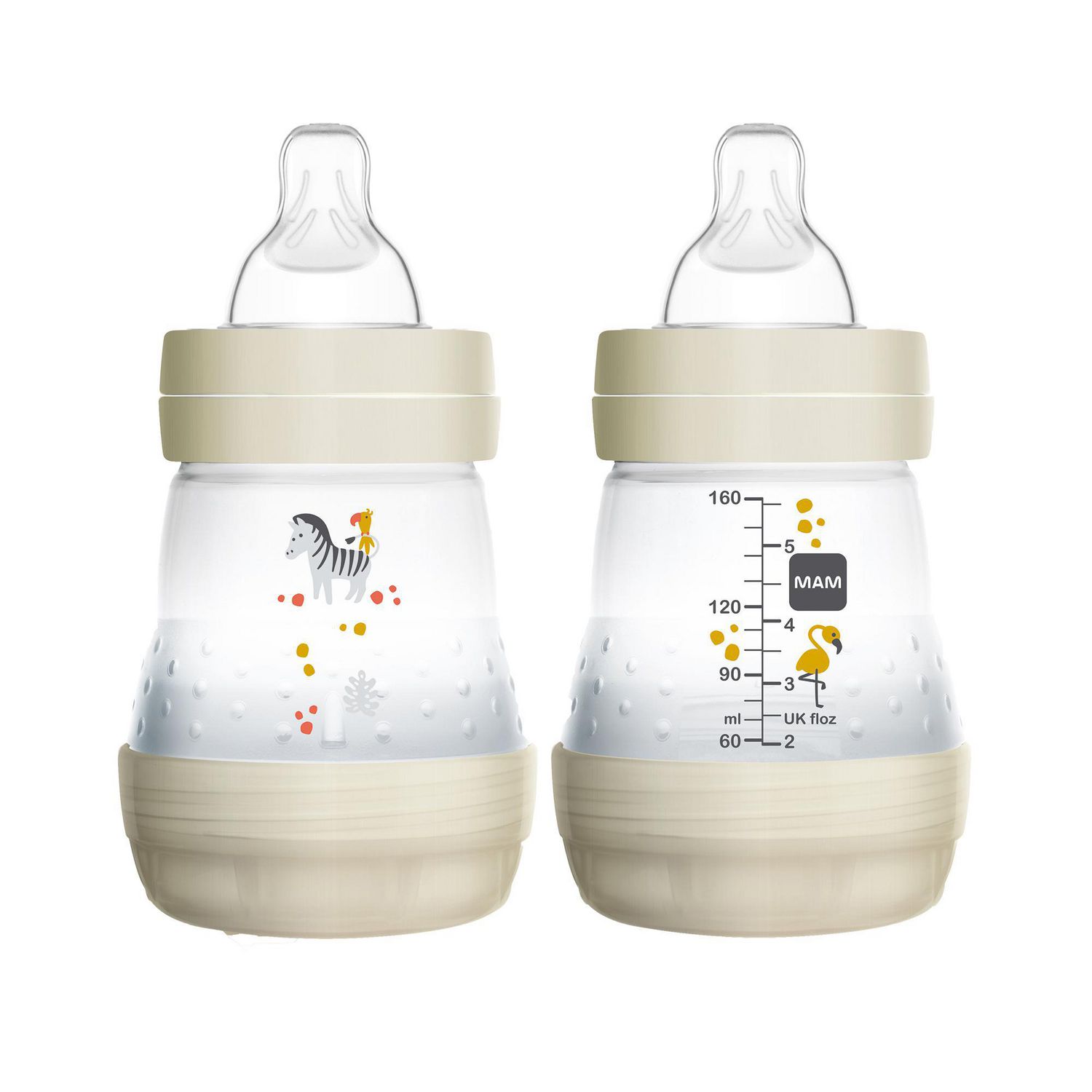 blanc - Biberon d'allaitement pour nouveau-né, mignon, Design  Anti-étouffement, sans BPA, 240ml, 8oz