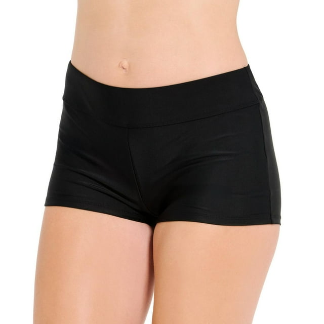 Culotte de bain Krista short noir à couverture complète pour femme
