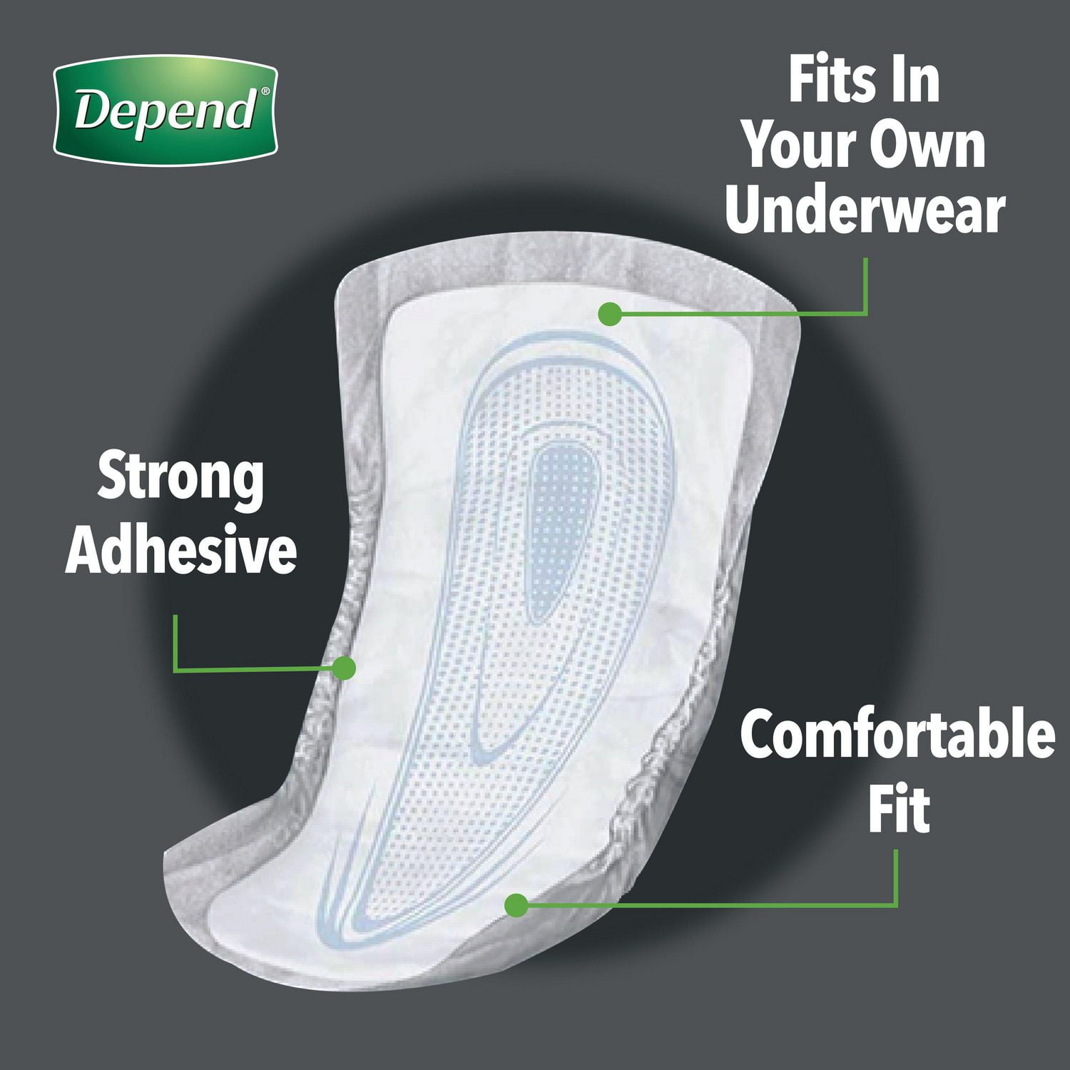Depend Incontinence Guards for MEN, Maximum Absorbency, 52 Count 