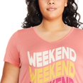 thumbnail image 4 of George Plus Women's V-Neckline Tee, 4 of 6