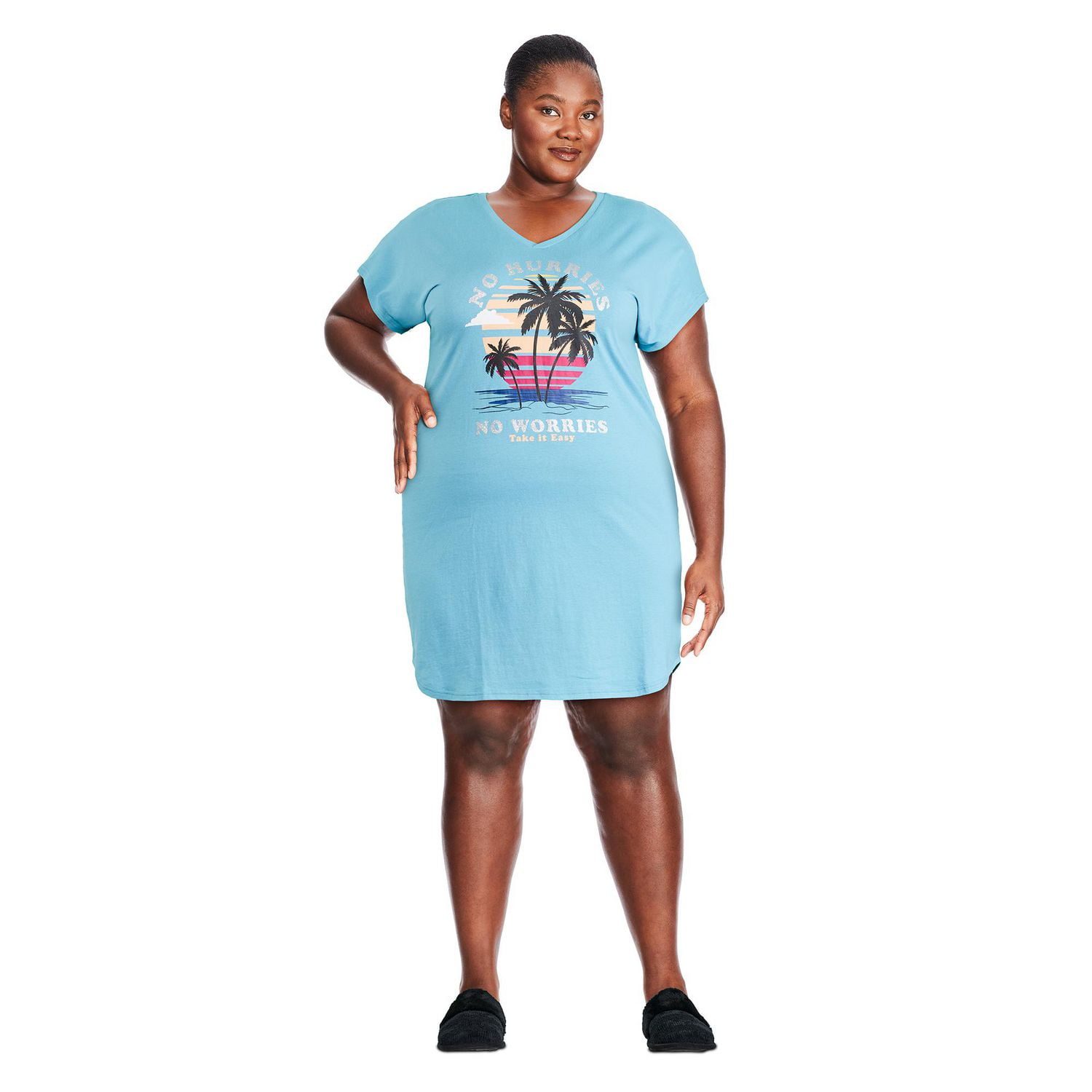 George Plus Women's V-Neckline Nightshirt