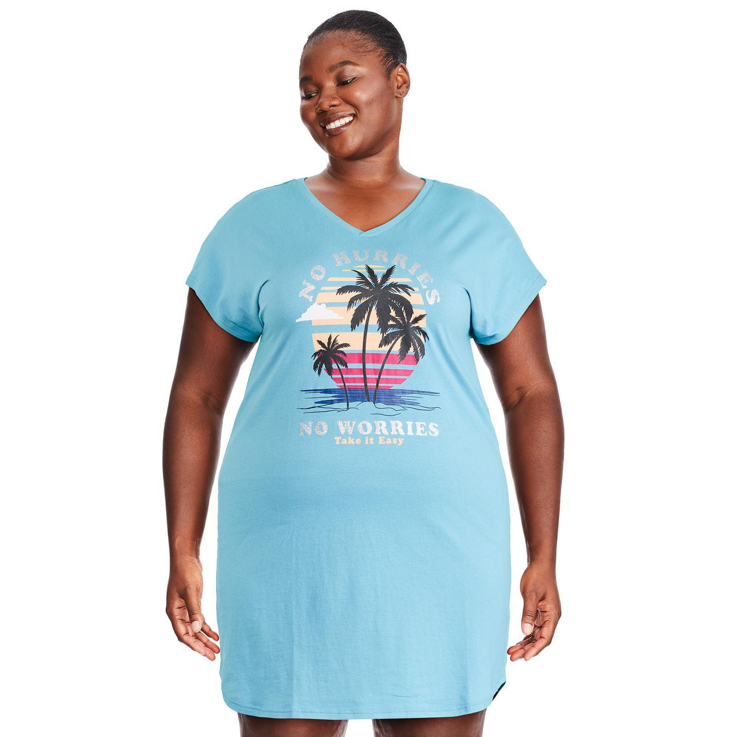 George Plus Women's V-Neckline Nightshirt