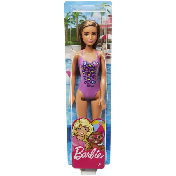 Barbie – Poupée Plage – Imprimé léopard 