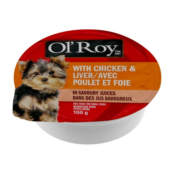 Ol' Roy Dog Food for Small Dogs with Chicken and Liver in Savoury Juices, 100 g