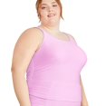 thumbnail image 2 of George Plus Women's Side Tie Tankini, 2 of 6