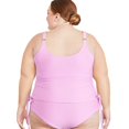 thumbnail image 3 of George Plus Women's Side Tie Tankini, 3 of 6