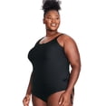 thumbnail image 2 of George Plus Women's Side Tie Tankini, 2 of 6