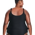 thumbnail image 3 of George Plus Women's Side Tie Tankini, 3 of 6