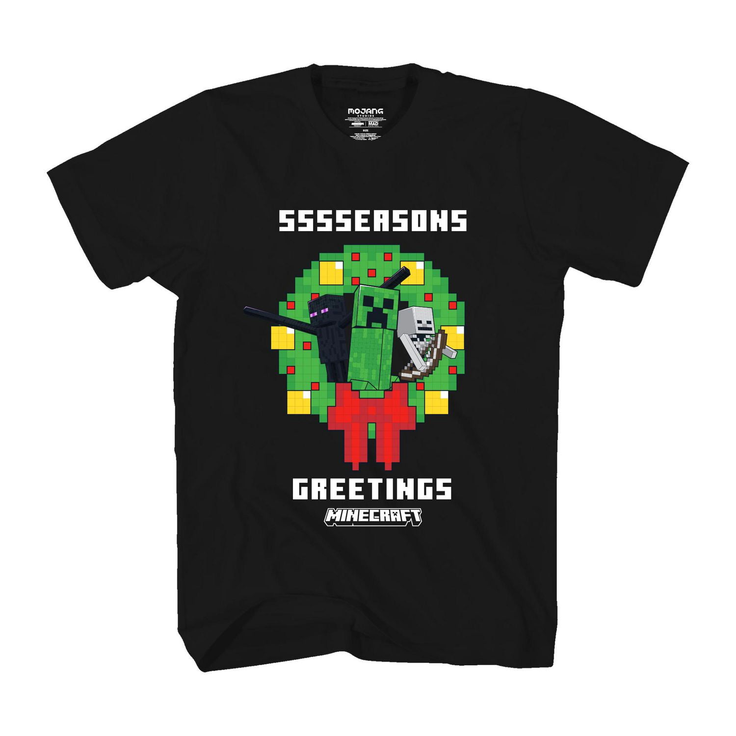 Minecraft T-shirt à manches courtes Mode vacances pour garçons