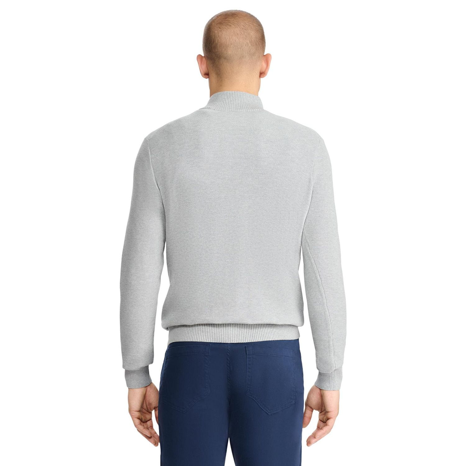 IZOD MENS QUARTER ZIP HONEYCOMB SWEATER