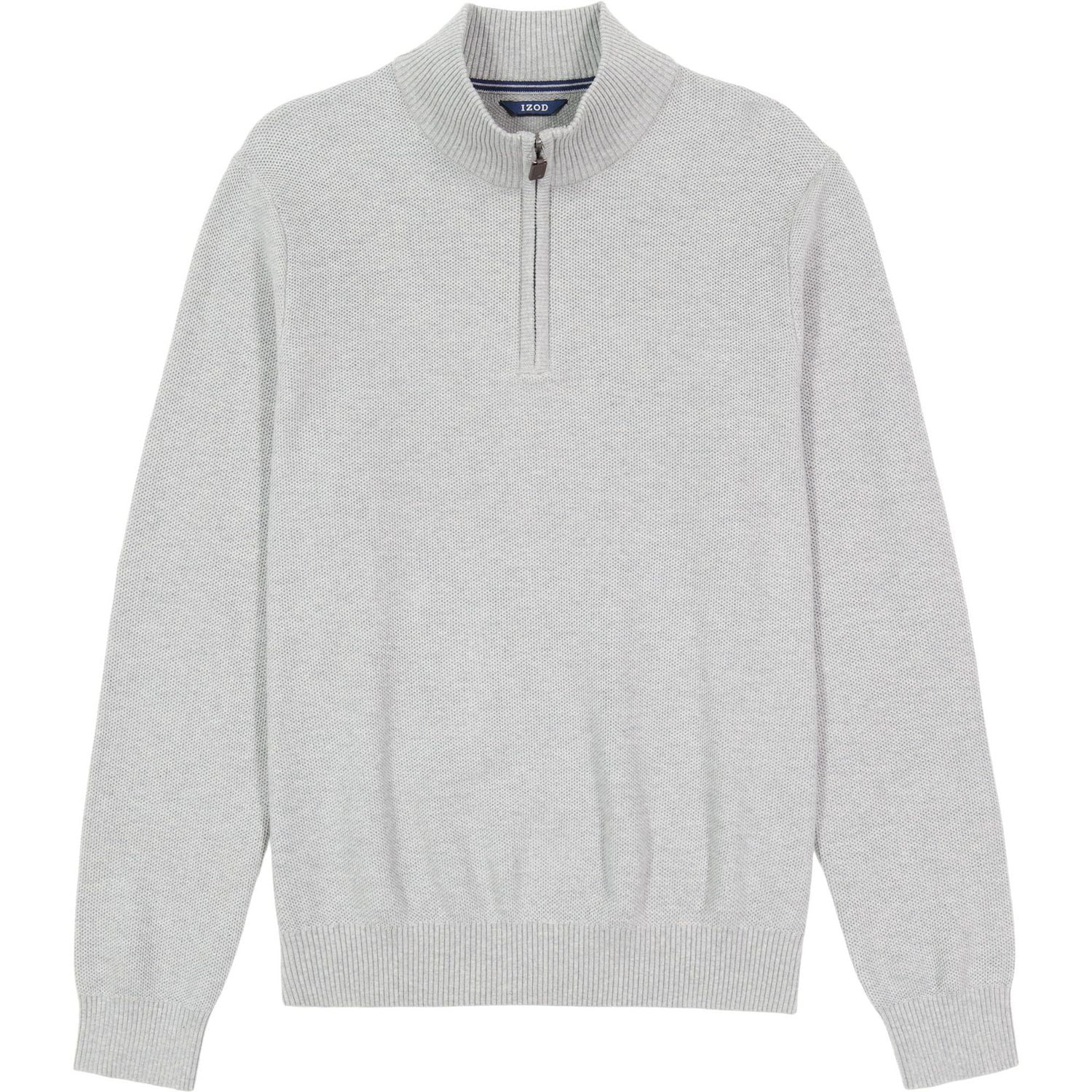 IZOD MENS QUARTER ZIP HONEYCOMB SWEATER