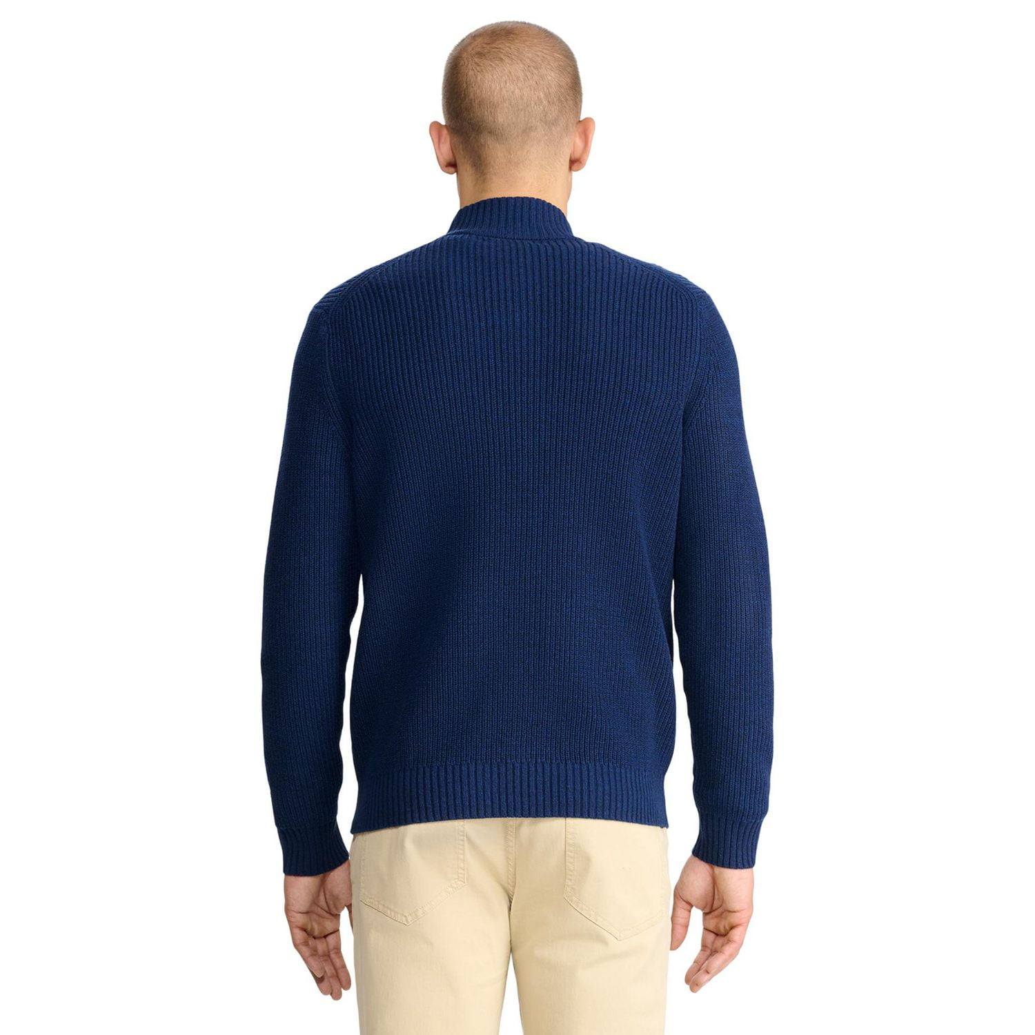 IZOD MENS FULL ZIP SHAKER SWEATER
