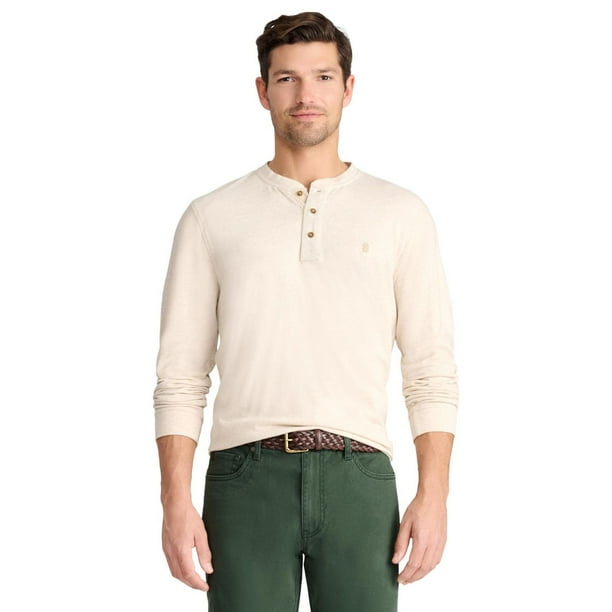 Izod Men's Breeze Long Sleeve Plaid Button-Down Shirt - Cooling Technology, Wicking Fabric