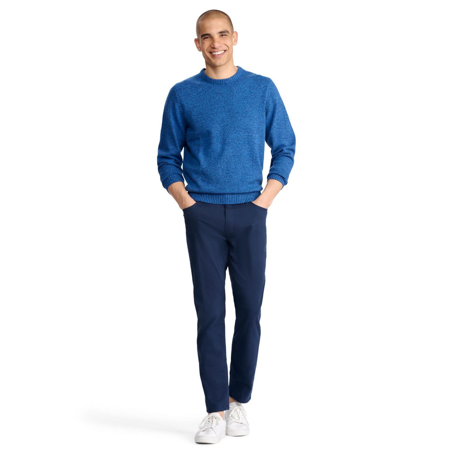 IZOD MENS MARLED CREW NECK SWEATER