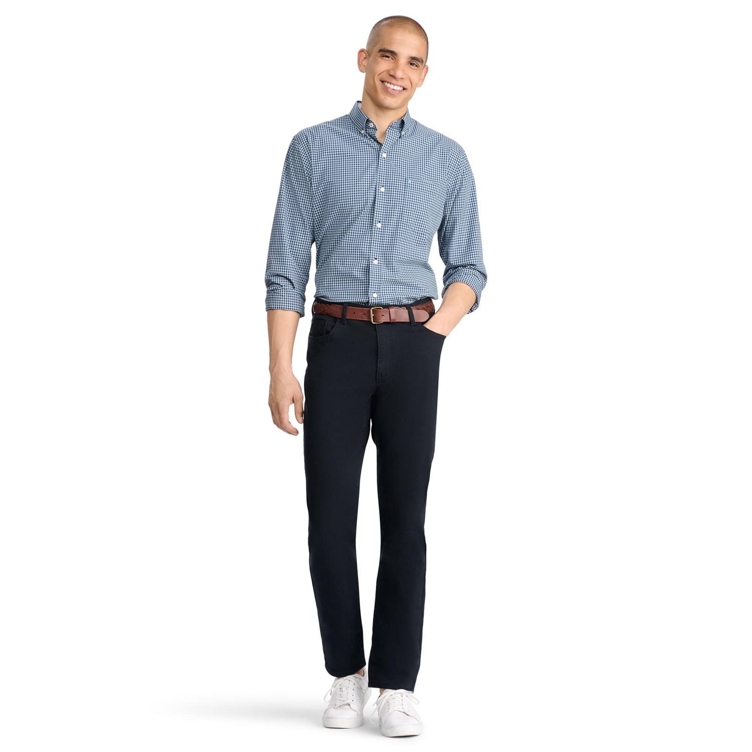 IZOD 5P PANTALON SERGÉ EXTENSIBLE HOMME Tailles 30/32 à 42/32