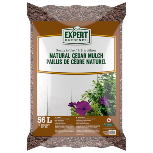 Expert Gardener Natural Cedar Mulch Walmart.ca