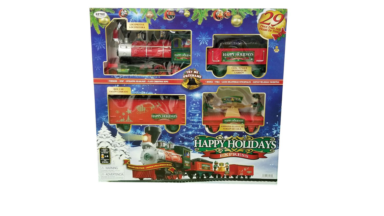 happy holiday express train
