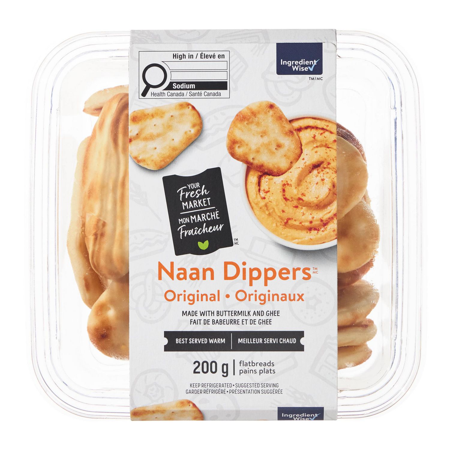 Naan Dippers originaux Mon marché fraîcheur🅪