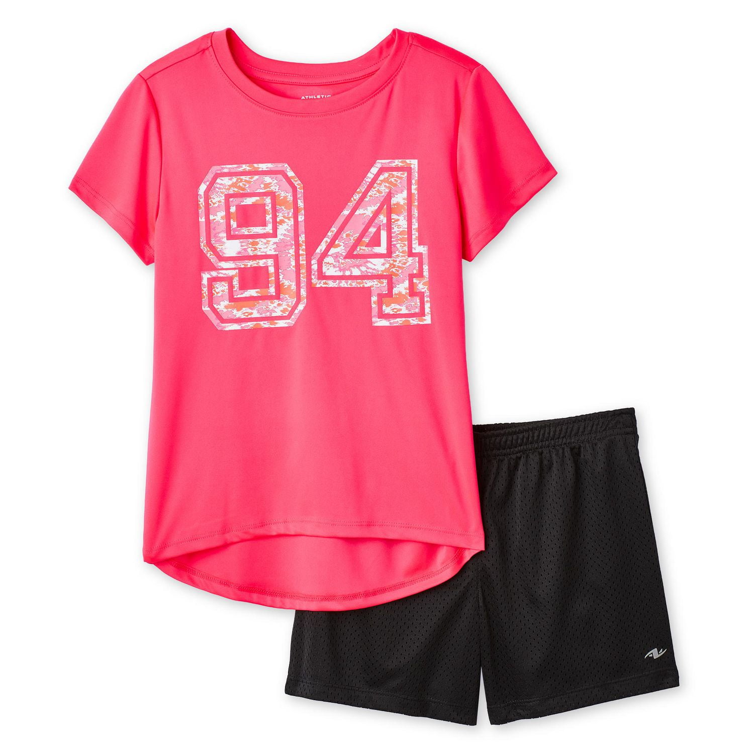 Athletic Works Girls' Two Piece Short Set