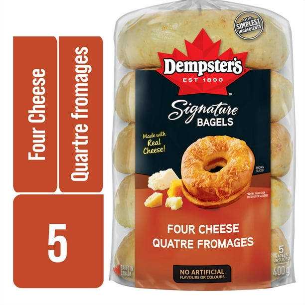 Bagels saveur de quatre fromages Dempster's® Signature Emb. de 5; 400 g