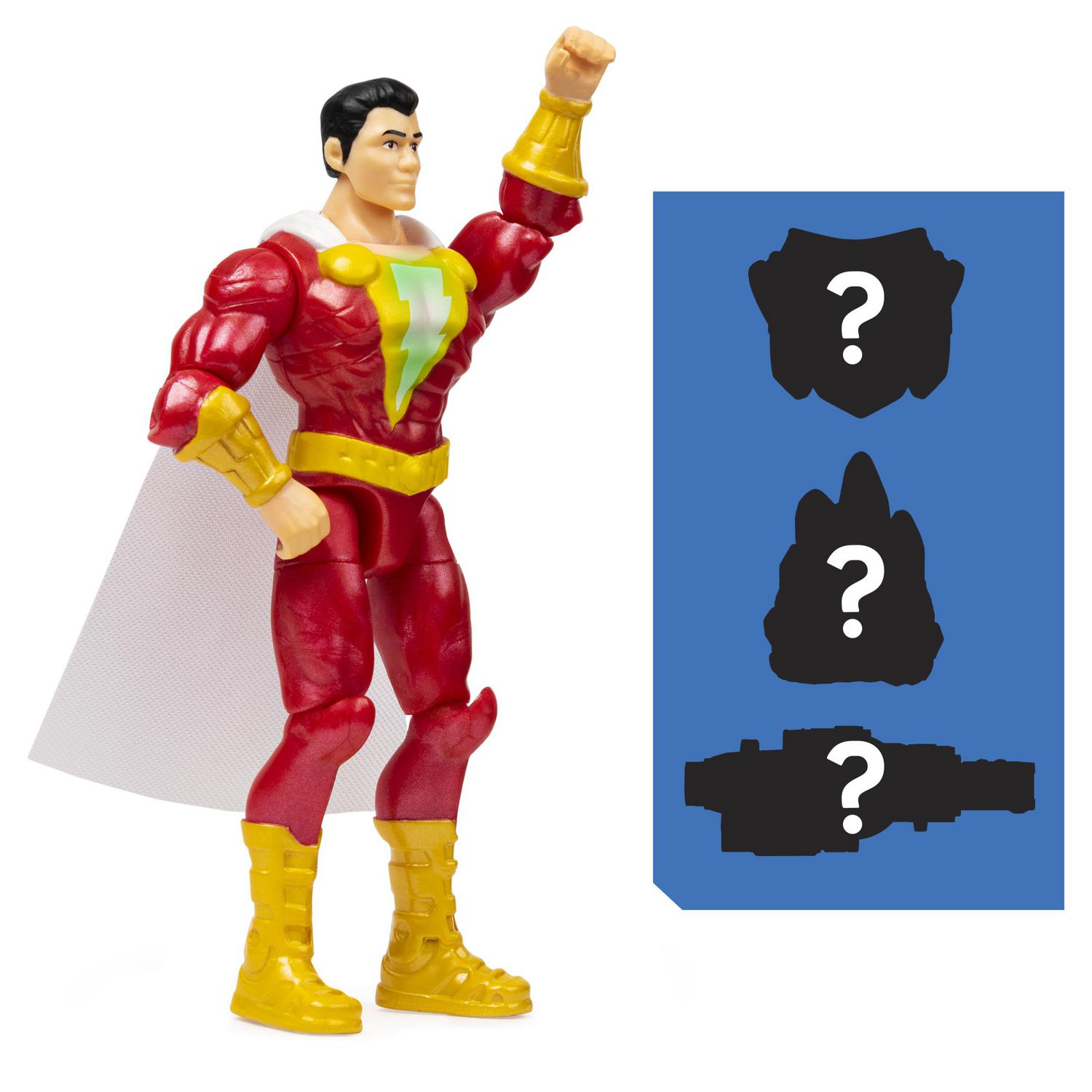 DC Comics 4-inch SHAZAM! Action Figure with 3 Mystery Accessories