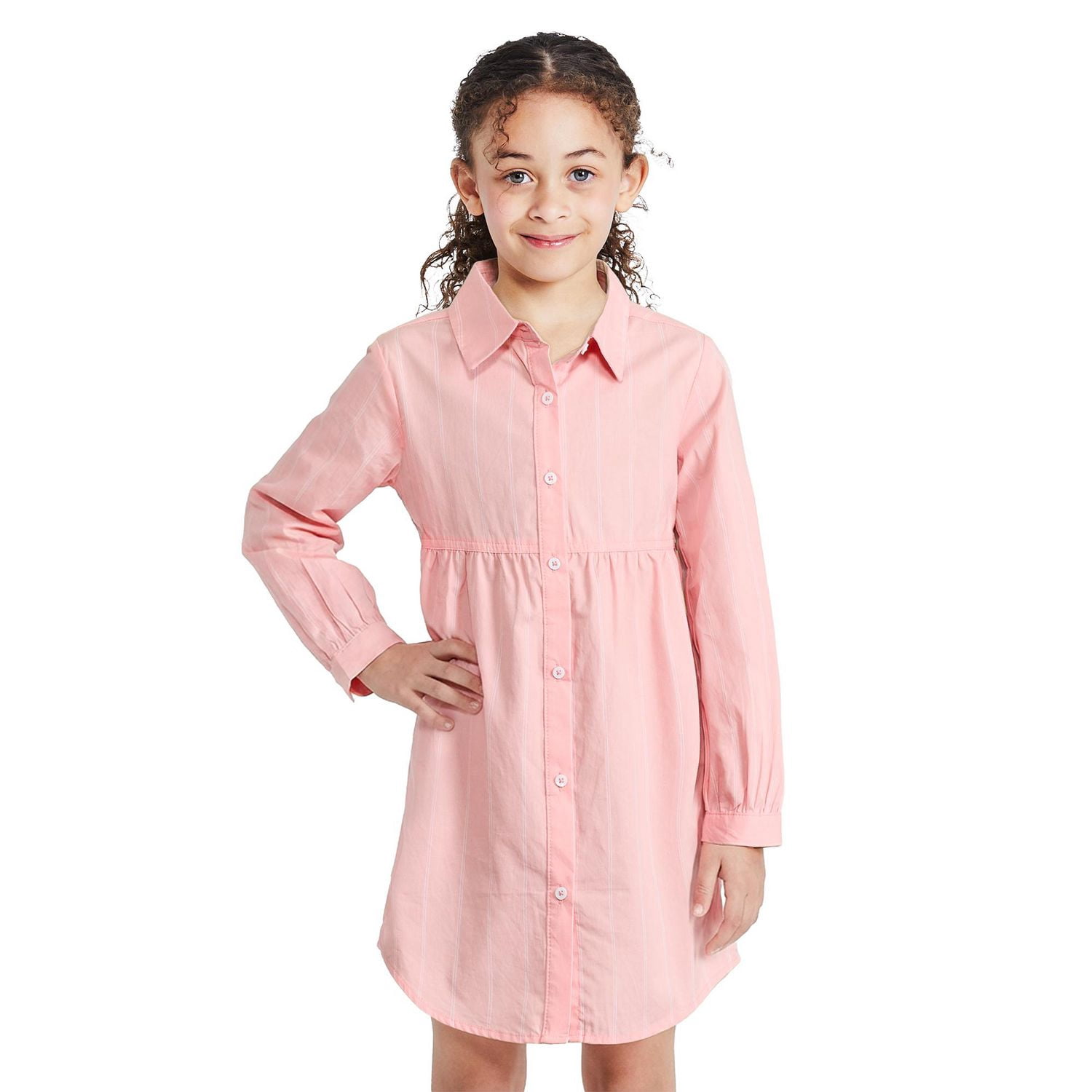 George Girls' Button-Up Shirt Dress