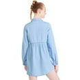 thumbnail image 2 of George Girls' Button-Up Shirt Dress, 2 of 6