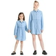 thumbnail image 3 of George Girls' Button-Up Shirt Dress, 3 of 6